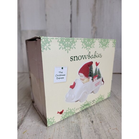 Dept 56 NEW xmas Express train RARE 600583 snow babies Xmas figure decor - Picture 2 of 6